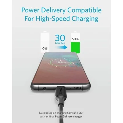 Anker Powerline Iii Usb-C To Usb-C (1.8M/6Ft) -Black